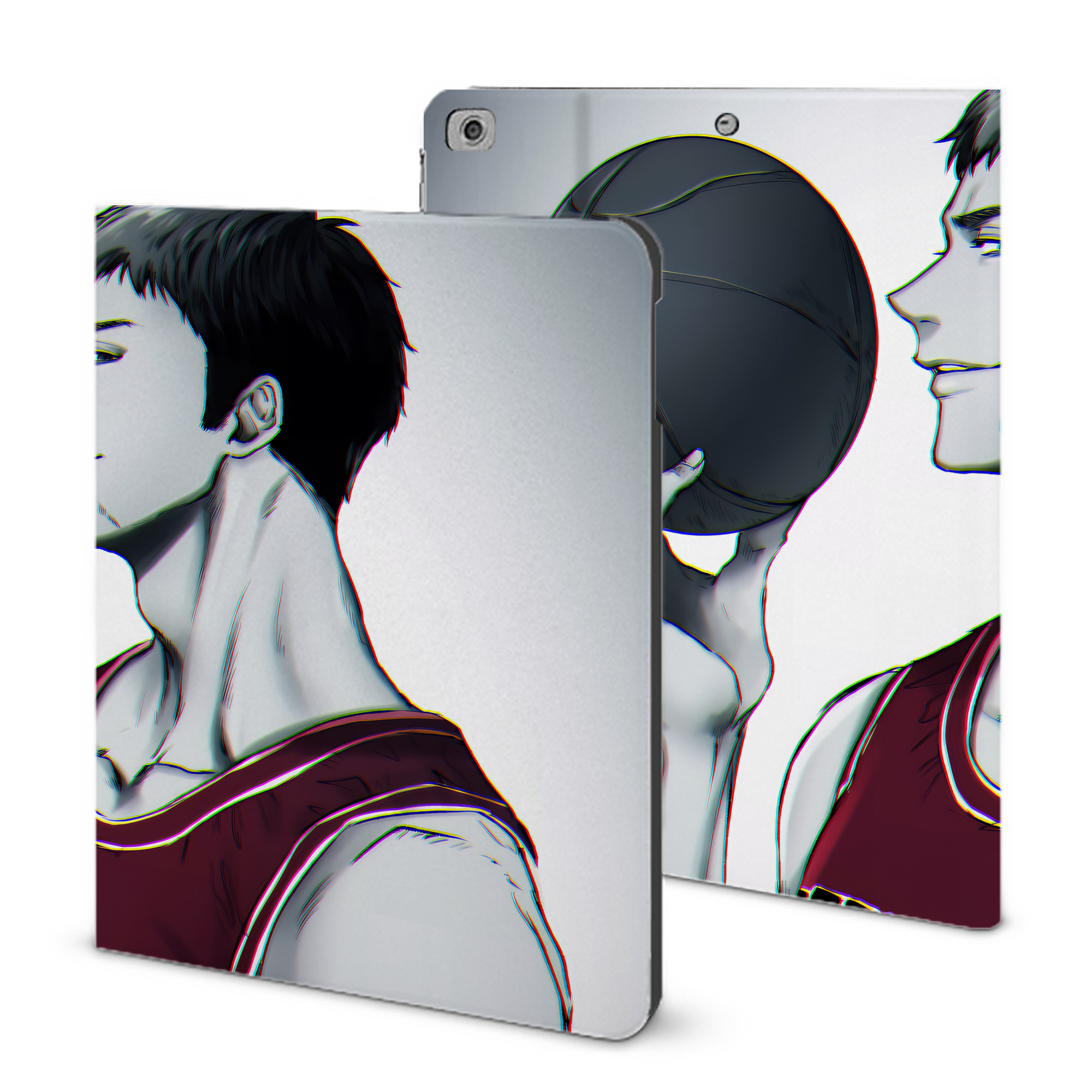 （画像用） SLAM DUNK／スラムダンク IPad ケース ブック型 PUレザー TPU 耐衝撃 軽量 薄型 ペン収納なし 全面保護 IPad 各モデル対応